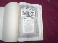 1912 JAN-DEC THE BUILDER U. K. MAGAZINE BOUND VOLUMES - 2 VOLS - FOLD OUTS- C 35