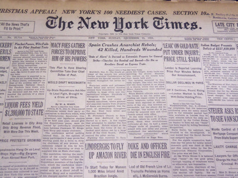 1933 DECEMBER 10 NEW YORK TIMES - SPAIN CRUSHES ANARCHISTS - NT 4161