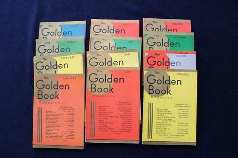 1932 THE GOLDEN BOOK MAGAZINE - COMPLETE YEAR- LOT OF 12 - O 3454