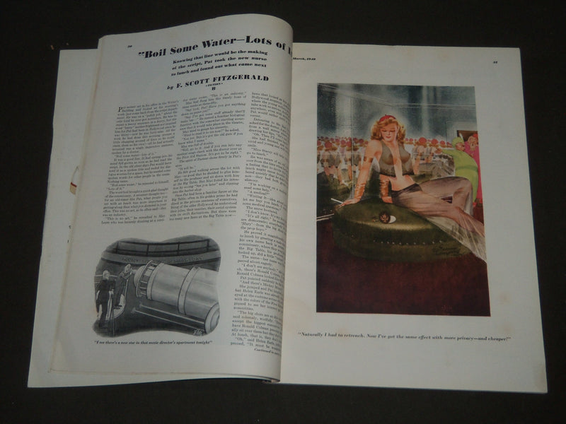 1940 MARCH ESQUIRE MAGAZINE - NICE ILLUSTRATIONS, COVER AND ADS - ST 5031