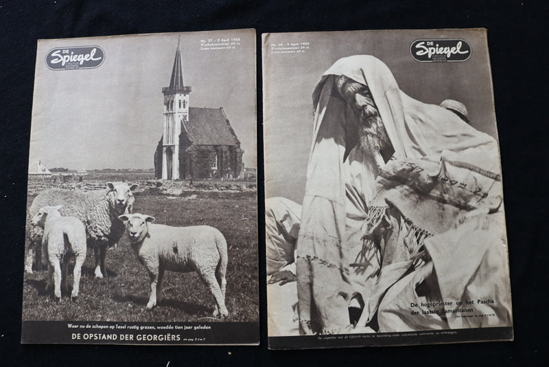 1955 DE SPIEGEL CHRISTELUK NATIONAAL MAGAZINE - LOT OF 18 - DUTCH - O 3706