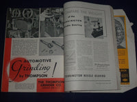 1939 MARCH MACHINERY MAGAZINE - CARTRIDGE BEARING - MODERNIZING - ADS - II 9437