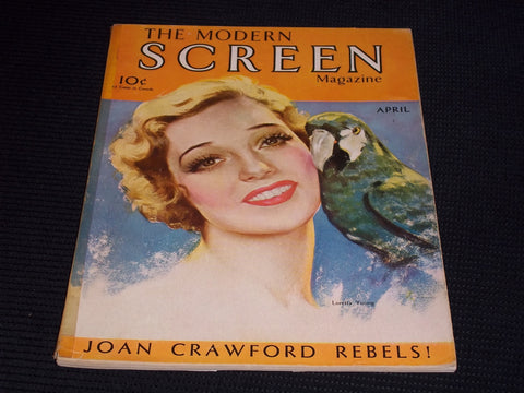 1931 APRIL MODERN SCREEN MAGAZINE - LORETTA YOUNG FRONT COVER - E 14516