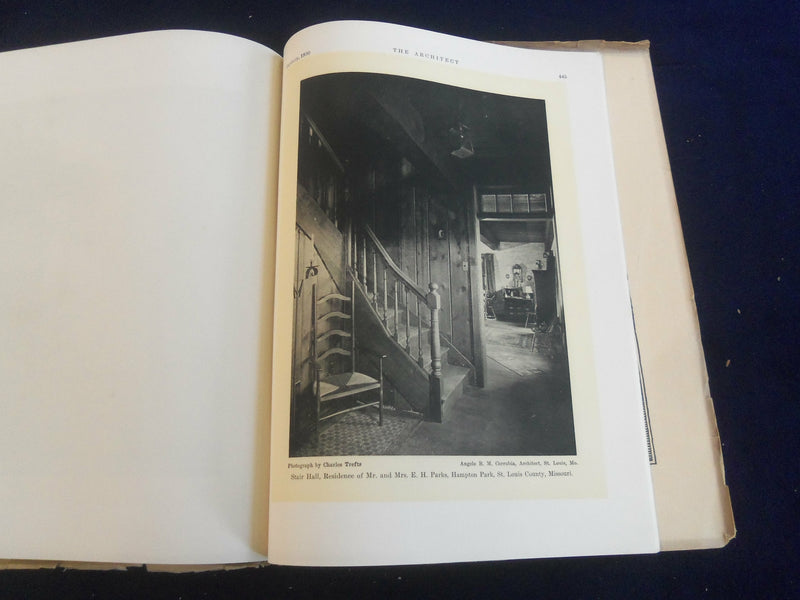 1930 JANUARY THE ARCHITECT MAGAZINE - NICE COVER, MANY PLATES & PHOTOS - ST 7276