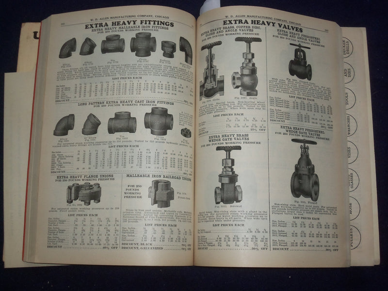 1931 W. D. ALLEN MANUFACTURING CO. RED BOOK CATALOG - CHICAGO, ILLINOIS - J 9346