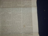 1846 AUGUST 1 MASSACHUSETTS PLOUGHMAN NEWSPAPER - STEAM EXCAVATER - NP 5127