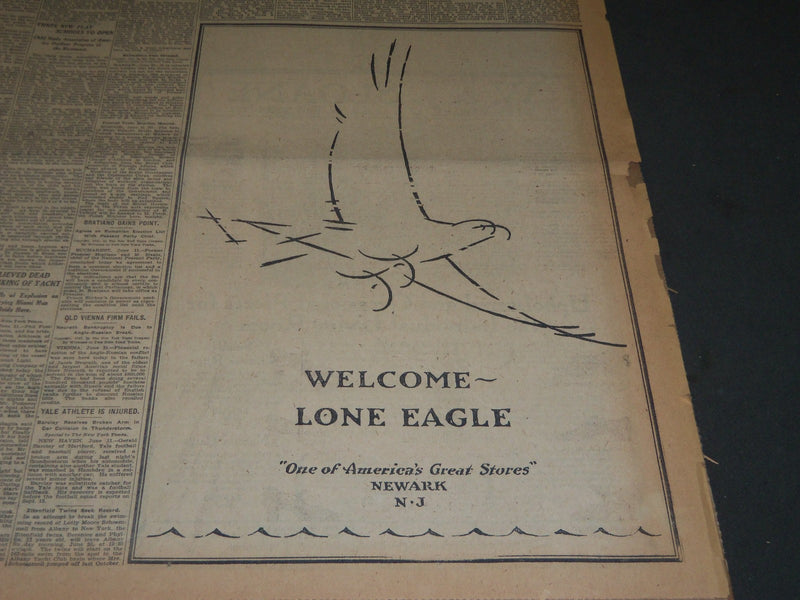 1927 JUNE 12 NEW YORK TIMES - NATION PAY ITS HOMAGE TO LINDBERGH - NT 5067