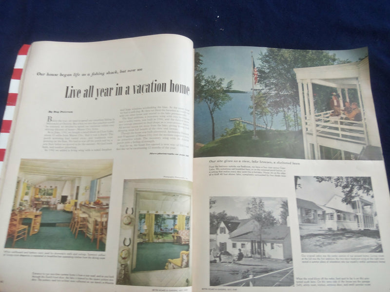 1949 JULY BETTER HOMES AND GARDENS MAGAZINE - NICE COVER, PHOTOS & ADS- ST 4628J