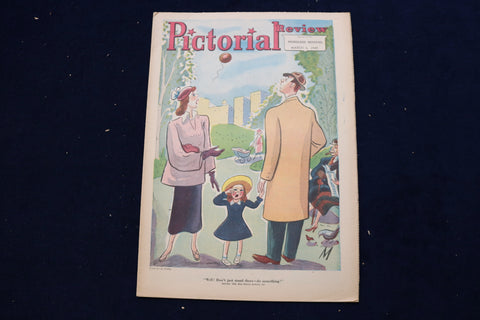 1949 MARCH 6 PICTORIAL REVIEW MAGAZINE - A NICE ILLUSTRATED COVER - E 23139