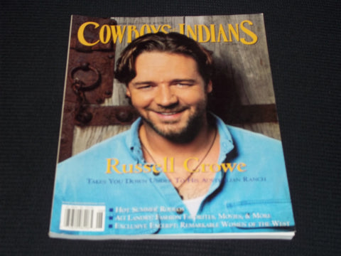 2002 JUNE COWBOYS & INDIANS MAGAZINE - RUSSELL CROWE FRONT COVER - E 16955