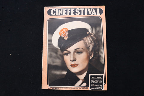 1948 SEPTEMBER CINEFESTIVAL - ITALIAN MAGAZINE - RITA HAYWORTH COVER - E 25313