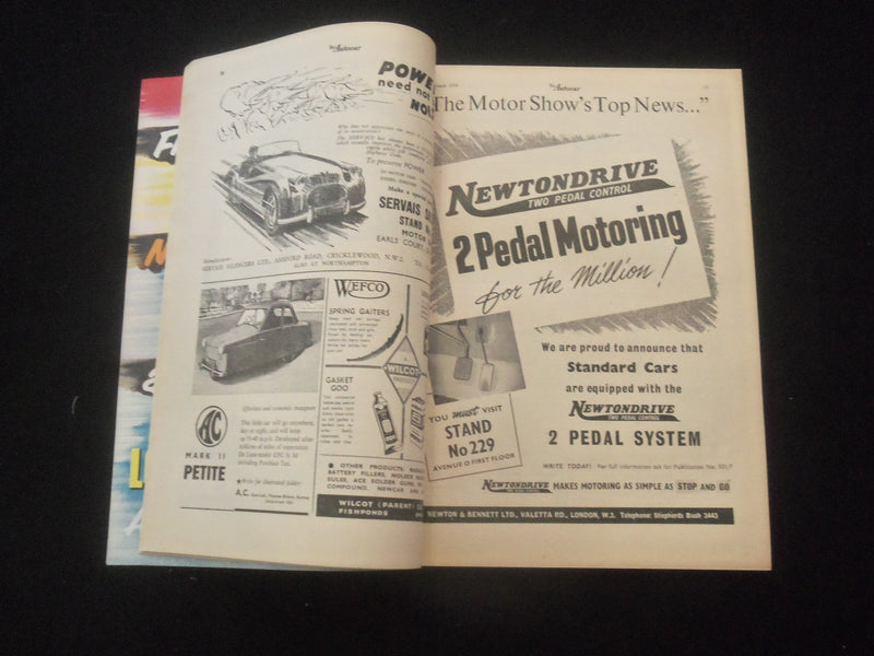 1956 OCTOBER 12 THE AUTOCAR MAGAZINE - LONDON SHOW GUIDE - BRITISH - J 7836