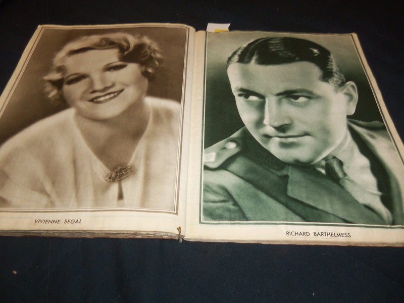 1930'S HOLLYWOOD STARS SCRAPBOOK - COOPER - GARBO - GREAT PHOTOS - 23A