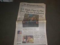 2001 SEP 13 PHILADELPHIA INQUIRER NEWSPAPER - U.S. FINDS CLUES TO PLOT - NP 3115