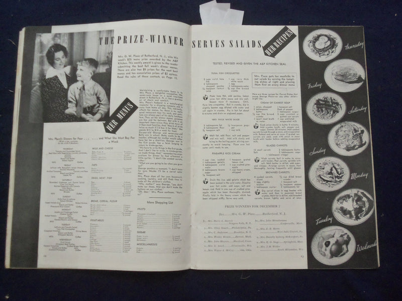 1937 DECEMBER 2 WOMAN'S DAY MAGAZINE - J 9783