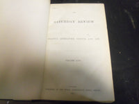 1884 SATURDAY REVIEW 2 BOUND VOLUMES - COMPLETE YR- PUBLISHED IN LONDON - R 1100