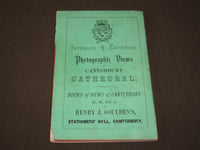 1800'S GOULDEN'S GUIDE TO CANTERBURY BOOK - U. K. - NICE MAP OF THE CITY- J 3452