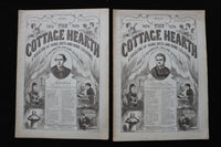 1875 THE COTTAGE HEARTH MAGAZINE - LOT OF 6 - K 2791
