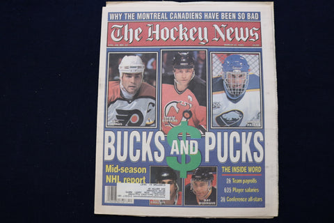 1995 MARCH 24 THE HOCKEY NEWS NEWSPAPER - LINDROS-STEVENS-HASEK COVER - NP 8738
