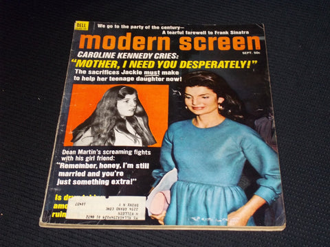 1971 SEPTEMBER MODERN SCREEN MAGAZINE - JACKIE & CAROLINE KENNEDY - E 14542