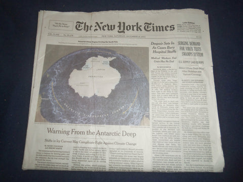 2021 DECEMBER 18 NEW YORK TIMES - SURGING DEMAND FOR VIRUS TESTS SWAMPS SYSTEM