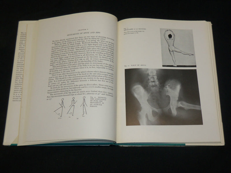 1949 ANATOMY AND BALLET HARDCOVER BOOK BY CELIA SPARGER - KD 2765H