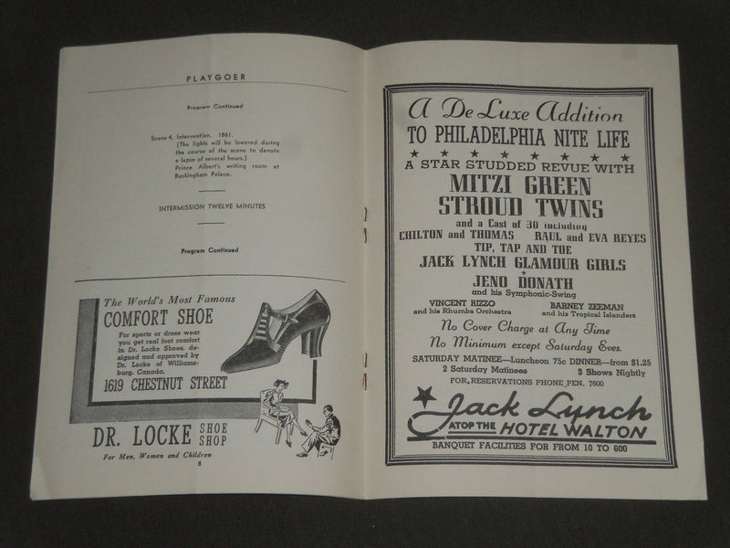 1938 DECEMBER 26 THE PLAYGOER HELEN HAYES IN VICTORIA REGINA PROGRAM - J 2409