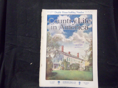 1905 OCTOBER COUNTRY LIFE IN AMERICA MAGAZINE - GREAT COVER & ADS - ST 1386