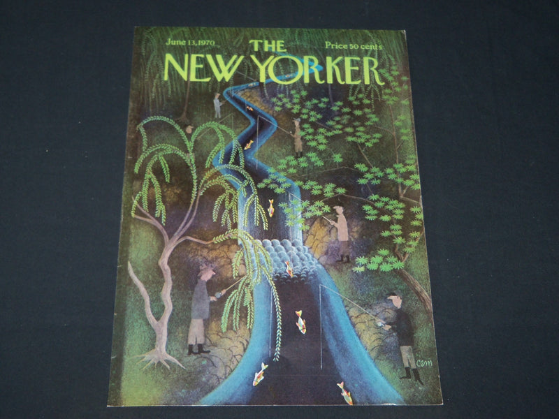 1970 JUNE 13 NEW YORKER MAGAZINE FRONT COVER ONLY - GREAT ART FOR FRAMING