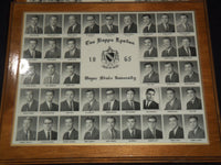 1963-1965 WAYNE STATE UNIVERSITY TAU KAPPA EPSILON MOUNTED PHOTOS LOT OF 3- #215