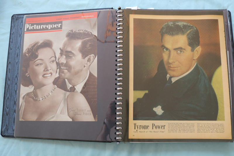 MOVIE STAR SCRAPBOOK - TYRONE POWER - NATALIE WOOD - E 26482