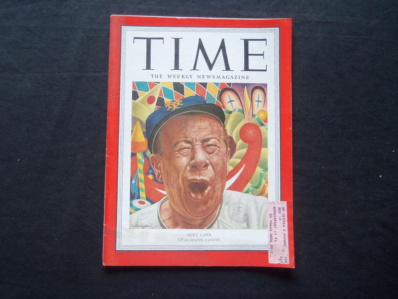 1951 OCTOBER 1 TIME MAGAZINE - BERT LAHR - T 1298