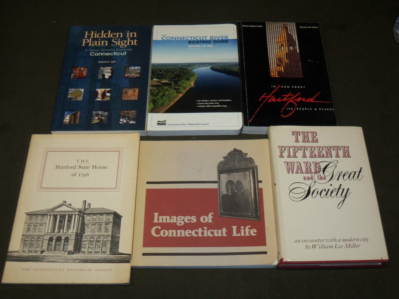 ASSORTED CONNECTICUT & NEW ENGLAND BOOK LOT OF 24 - R 906
