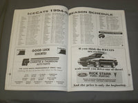 1994-1995 WORCESTER ICE CATS HOCKEY PROGRAM - J 4099