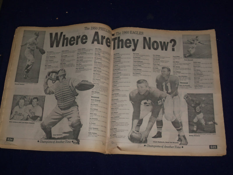 1990 SEPTEMBER 27 PHILADELPHIA DAILY NEWS - PHILLY'S CHAMPS OF OLD - NP 2971