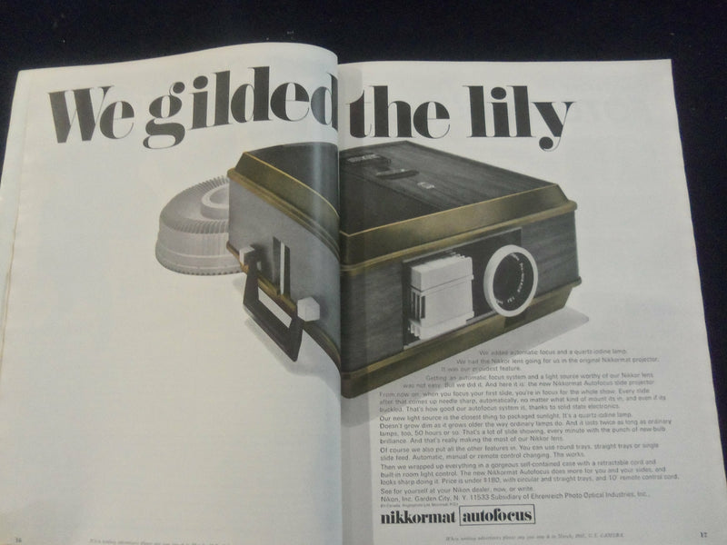 1967 MARCH U.S CAMERA AND TRAVEL MAGAZINE - GREAT COVER, PHOTOS & ADS - SP 4713X