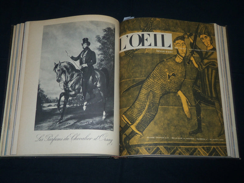 1955 JANUARY-JUNE L'OEIL REVUE D'ART MAGAZINE BOUND VOLUME - FRENCH - KD 5408