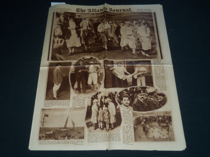1930 SEPTEMBER 28 ATLANTIC JOURNAL ROTO SECTION - BOBBY JONES - WILSON - NP 3887