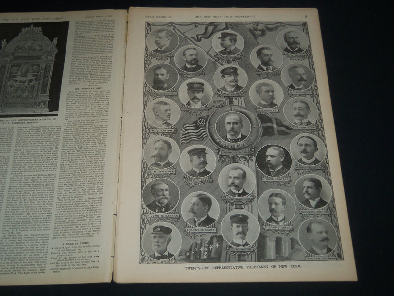 1897 MARCH 14 NEW YORK TIMES ILLUSTRATED MAGAZINE - GROVER CLEVELAND - NP 3864