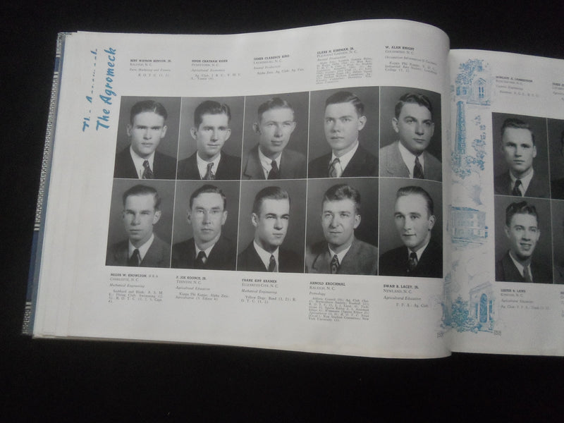 1941 AGROMECK NORTH CAROLINA STATE COLLEGE YEARBOOK - RALEIGH, NC - YB 2951