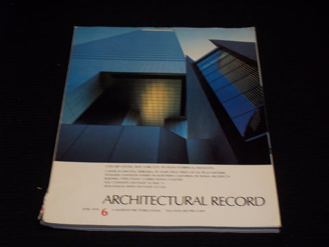 1978 JUNE ARCHITECTURAL RECORD MAGAZINE - CITICORP CENTER NY COVER - E 4189