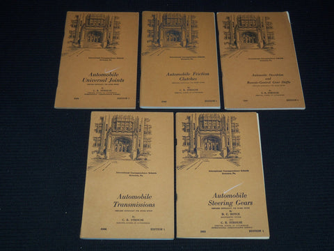 1945 AUTOMOBILE GUIDES BY C. R. STROUSE LOT OF 5 - SOFTCOVER - O 2596K