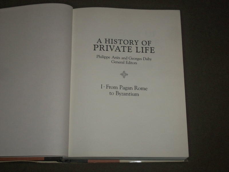 1987 A HISTORY PRIVATE LIFE VOLUME 1 & 2 EDITED BY PAUL VEYNE - I 1340
