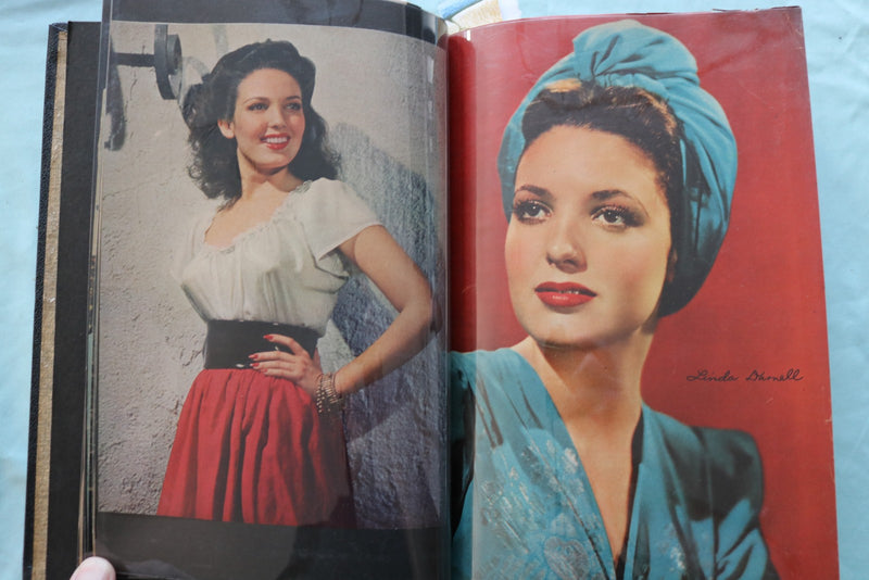 LINDA DARNELL - ELEANOR PARKER - YVONNE DECARLO SCRAPBOOK - E 26479