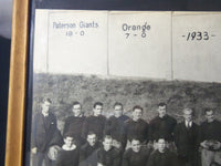 1933 NEW JERSEY STATE CHAMPIONS FOOTBALL TEAM FRAMED PHOTO - 21x17 - #46A