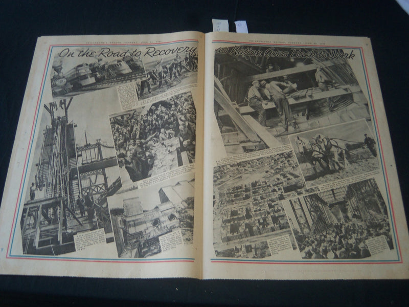 1936 JUNE 23 PHILADELPHIA RECORD DEMOCRATIC NATIONAL CONVENTION SECTION- NT 7238