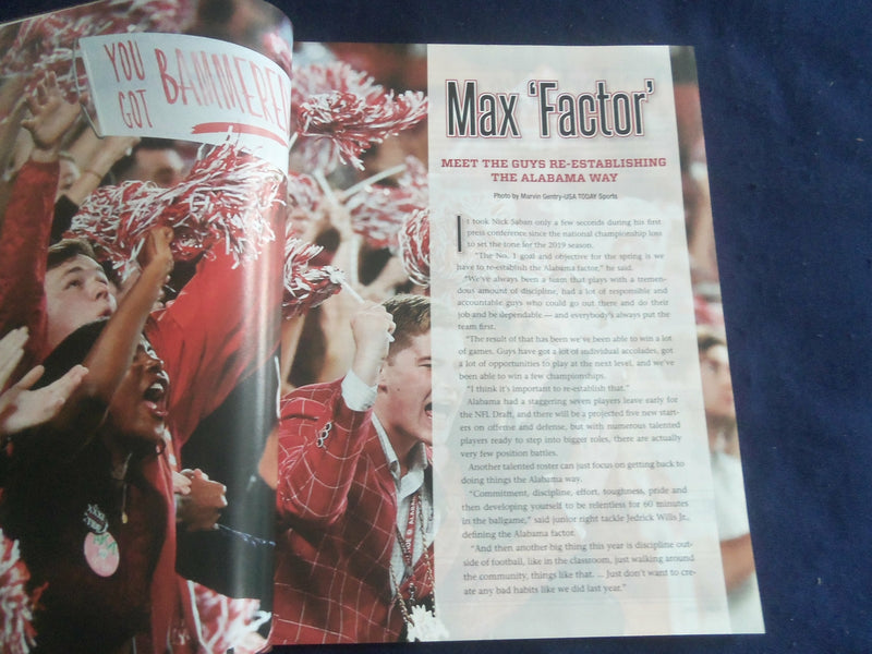 2019 LINDY'S SPORTS MAGAZINE - UNIVERSITY OF ALABAMA - TUA TAGOVAILOA - SP 1220E
