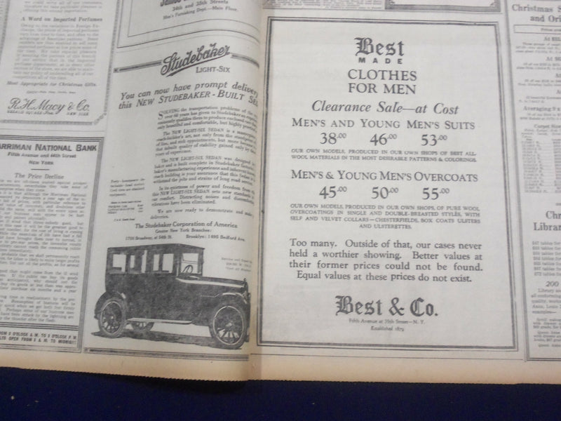 1920 DECEMBER 6 NEW YORK TIMES - HARDING ARRIVES IN WASHINGTON - NT 8476