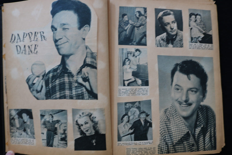 1940'S MOVIE STARS SCRAPBOOK - INGRID BERGMAN - SHIRLEY TEMPLE - E 24929