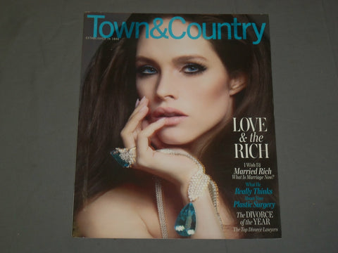 2011 FEBRUARY TOWN & COUNTRY MAGAZINE - LOVE AND THE RICH - B 6200